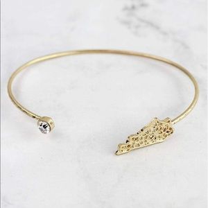 Kentucky Gold Bangle Bracelet